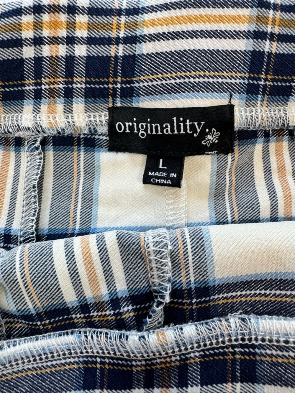 Dry Goods Originality Navy and Cream Plaid Pleated Mini Skirt NWT - Picture 5 of 9